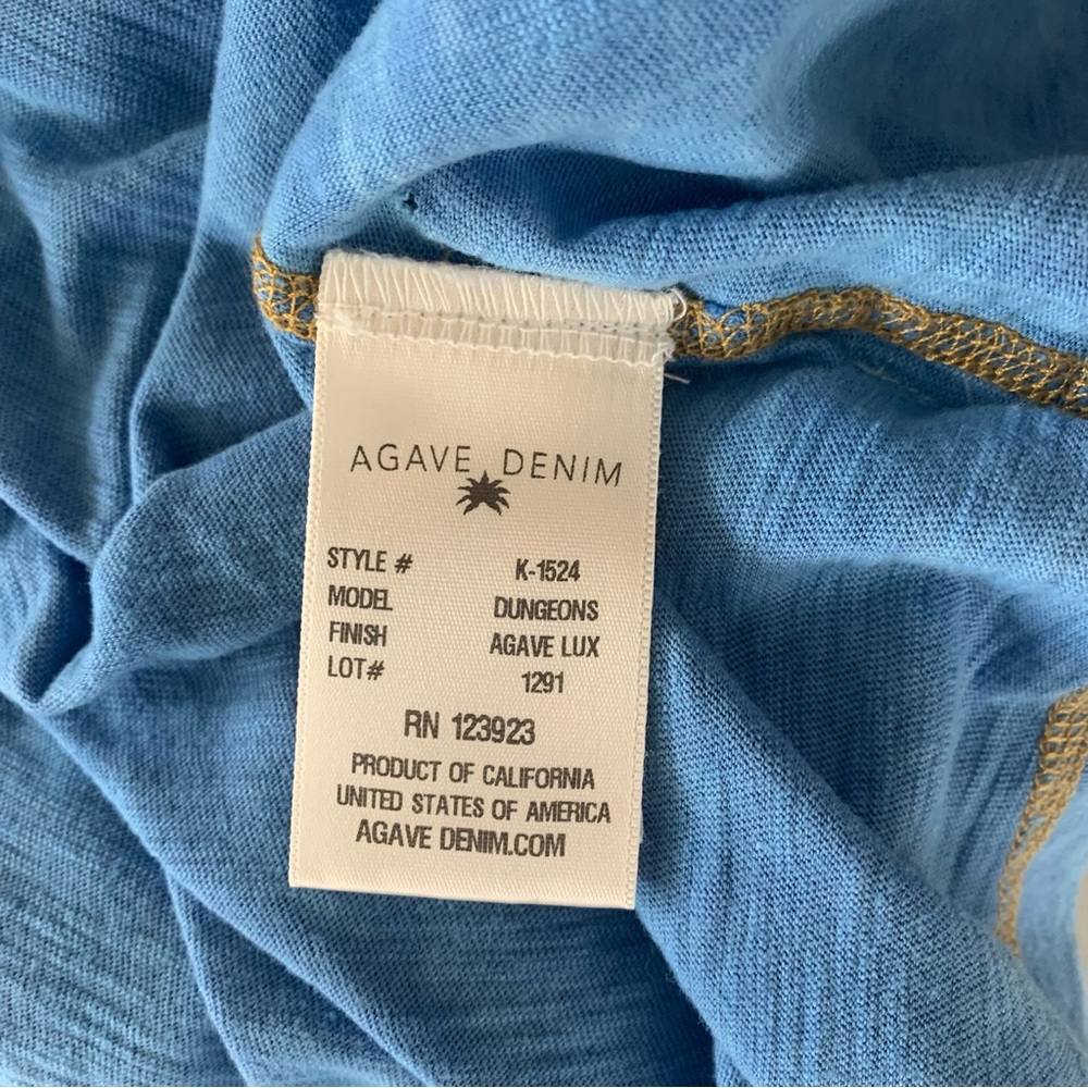 Agave Denim Blue short Sleeve Top Men’s US XXL Regular - Picture 8 of 10